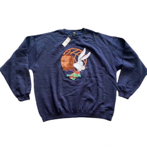 VINTAGE DEADSTOCK SPACE JAM MICHAEL JORDAN WARNER BROS EMBROIDERED